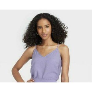 NWT Sleeveless Woven Cami. Purple. Women's Size Small.